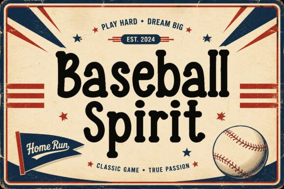 Baseball Spirit: Capturing Team Energy in Your Designs