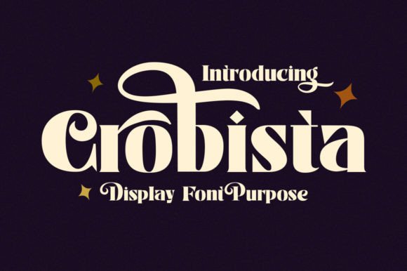 Crobista: A Modern Typeface for Bold Branding