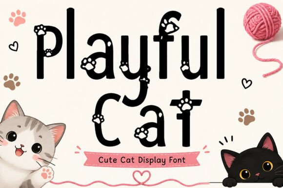 Playful Cat: A Creative Display Font for Whimsical Projects
